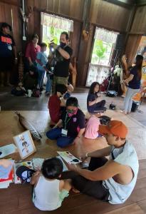 PLAY Campaign with children at Sarawak Culture Village on 18 & 19 June 2022 #RainForestWorldMusicFestival 2022.